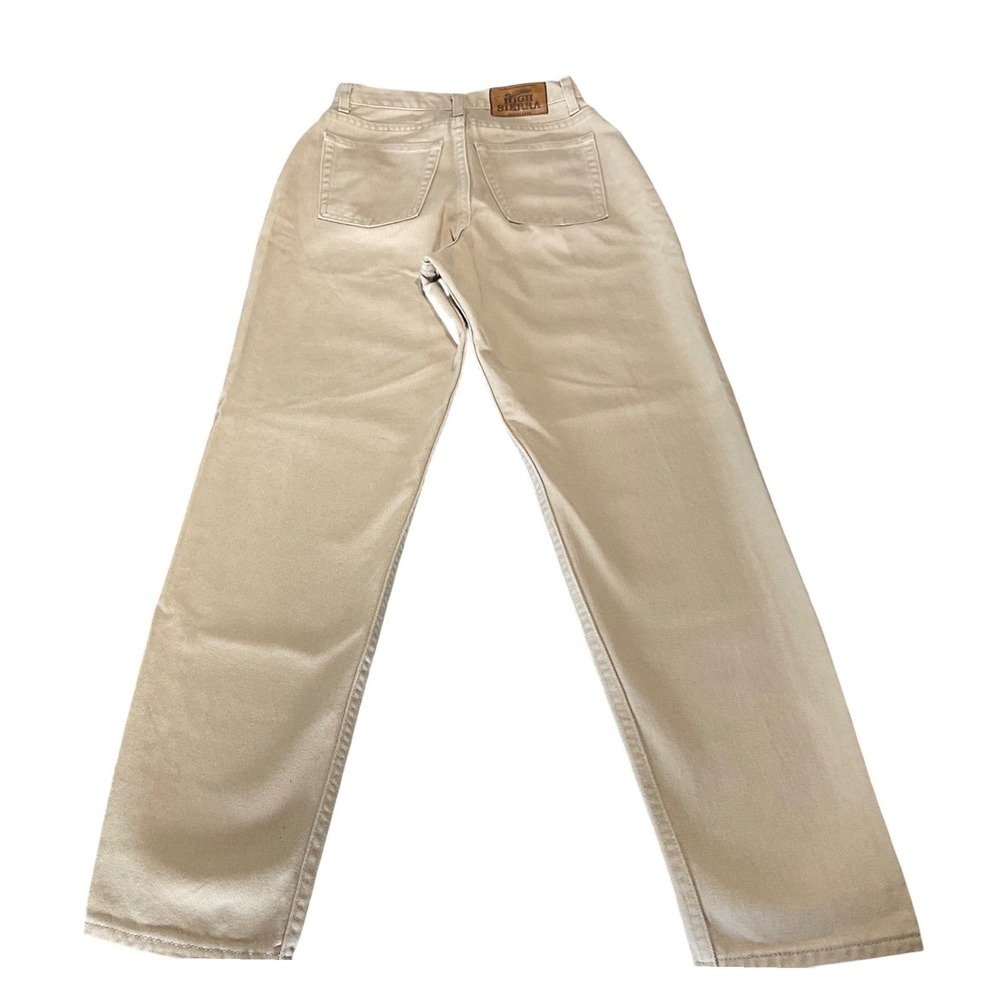 VTG High Sierra Jeans Womens Size 8 Tan Khak VTG Y2K High Rise Tapered Jeans USA